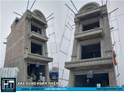 xây nhà trọn gói 4 tầng  tân cổ điển tại hải phòng